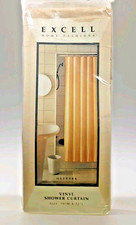 Excell Fashions Vinyl Shower Curtain Beige Style: Glitter 70" W x 72" H New