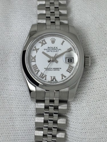 Rolex Datejust Ladies Watch White Dial Steel Auto 26mm 179160 2025 Service - Picture 5 of 22