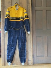 Sparco Vintage Men's Italian Racing Suit Size 60 Yellow Black