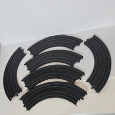 Lot x 6 Tyco Slot Car Racing Track Piece 9" R 1/4 Circle B5831 B5843