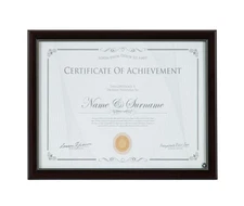 DesignOvation 8.5x11 Mahogany Document Certificate Picture Frame