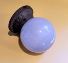 Antique Purpled Glass Porch Light Rewired And Ready To Use. — photo 1