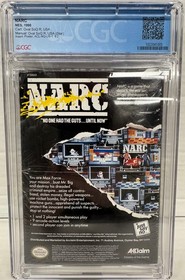 NARC CGC 8.5 1990 Nintendo NES 100% CIB Complete in Box! L@@K!