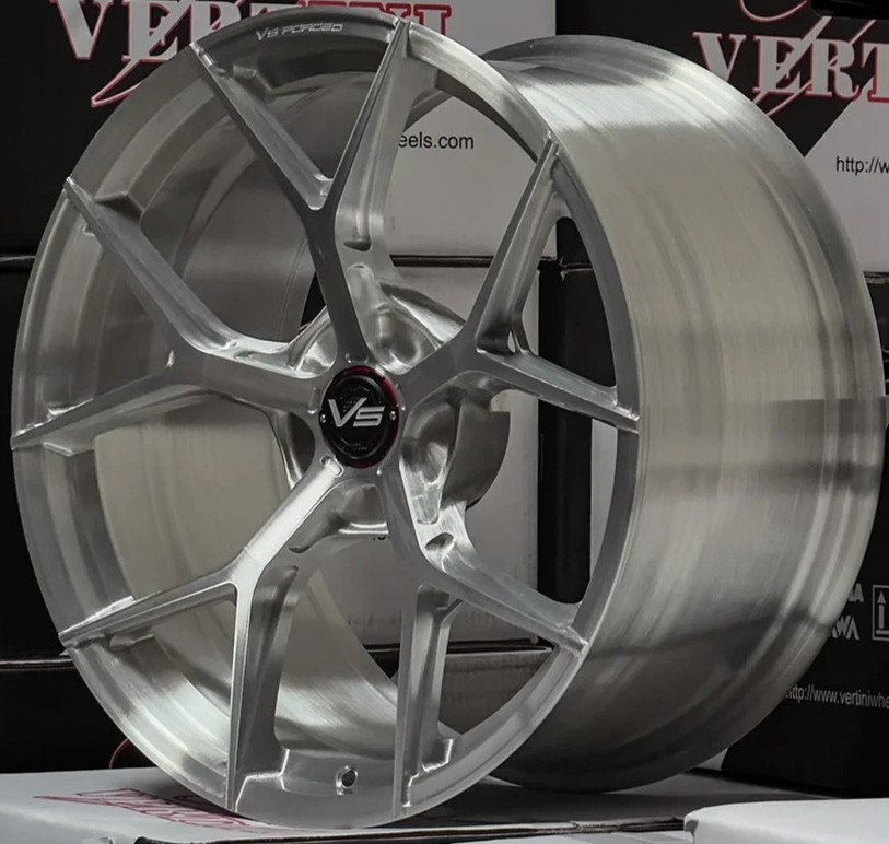 20'' VERTINI VF02 BRUSHED CLEAR FORGED STAGGERED CONCAVE WHEEL FOR AUDI R8