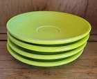 Limongrass Fiesta Demitasse Espresso Saucer Lot X4 Homer Laughlin Lime Green
