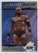 2022 Upper Deck Allure AEW Color Flow Blue Purple 50/199 Malakai Black #R-7 d9r