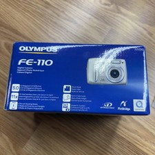 Vintage Olympus FE-110 Digital Camera 5.0 MP 2.8x Zoom Silver xD PictBridge