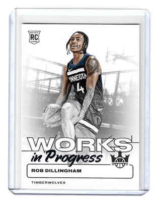 Rob Dillingham Rookie Works In Progress Insert Court Kings 2024-25 #21 RC