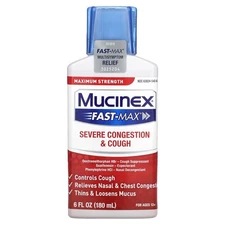 Fast-Max Severe Congestion & Cough, Maximum Strength, For Ages 12+, 6 fl oz (180