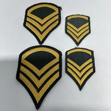 2 US Army E-6 SSG Staff Sergeant Uniform sleeve shoulder Rank Patch #Z5