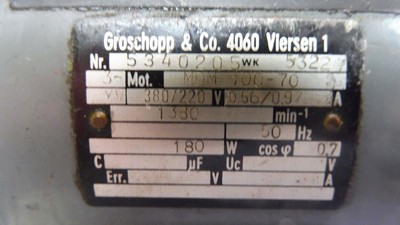 Groschopp MDM 100-70 5340205WK Drehstrommotor 180W 1380rpm
