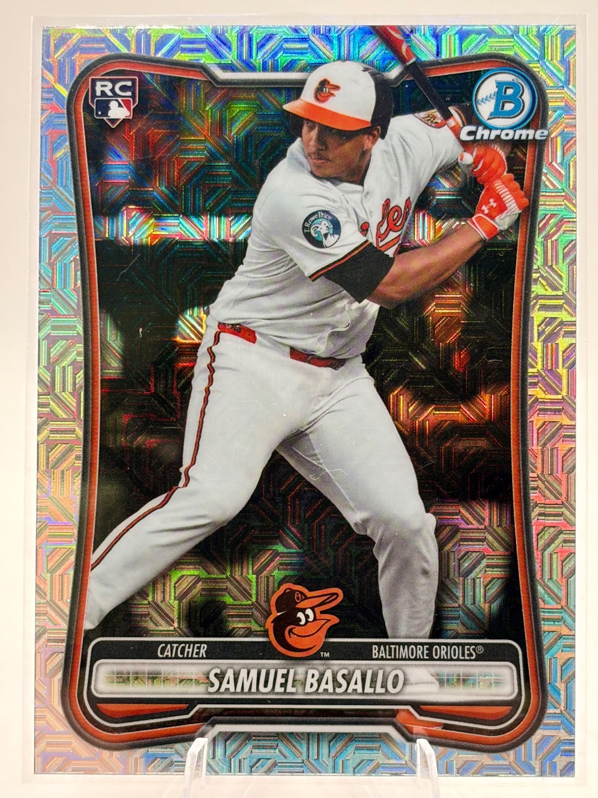 2026 Bowman Chrome Samuel Basallo RC Mojo Refractor #93 Orioles