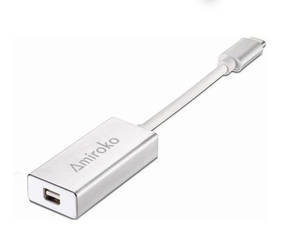 USB-C-Mini DisplayPort Adapter USB3.1 Type C Thunderbolt 3~Mini DP 4K Adapter M