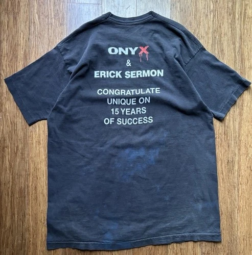 DEF JAM ONYX ERICK SERMON T SHIRT XXL 10th ANNIVERS 1990s vintage concert t-shirt, vintage, size XXL, single stitch, B+ condition