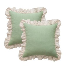 Glory Season Waffle Weave Textured Throw Pillow Covers Set Of 2 Washed Cotton