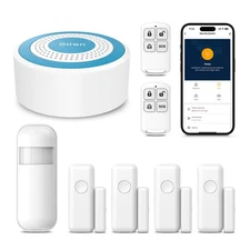 Home Alarm System,WiFi Home Security System with Instant Tuya App Alerts,8 Pi...