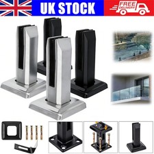 Square Steel Floor Stand Stairs Spigot Glass Balustrade Balcony Pool Fence Clamp