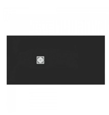 Ideal Standard Ultra Flat S+ 1600 x 800mm Black Stone Resin Shower Tray NEW