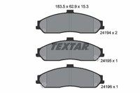 Textar Bremsbelagsatz, Scheibenbremse Vorne FüR Cadillac Chevrolet