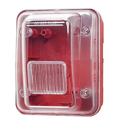 Gentex GOE-R Outdoor Enclosure Back Box, Red Faceplate FIRE Text