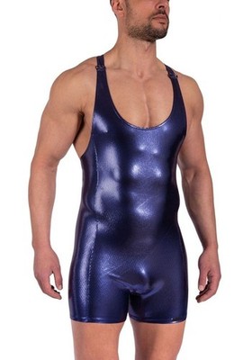Manstore Beach Body Badebody M2377 Gr. L UVP: 129,95  NEU purple metallic