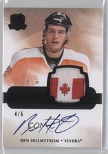 2011 Upper Deck The Cup Rookie Black Tag 4/5 Ben Holmstrom #172 Patch Auto 1e5