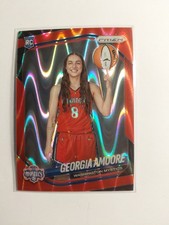 2025 Panini Prizm WNBA Georgia Amoore #140 Red Seismic Prizm /249 RC