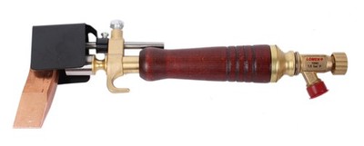 GCE Dachrinnen Lötkolben Profi mit Holzgriff, 350g Hammer, 3/8''lks ohne Schlauch