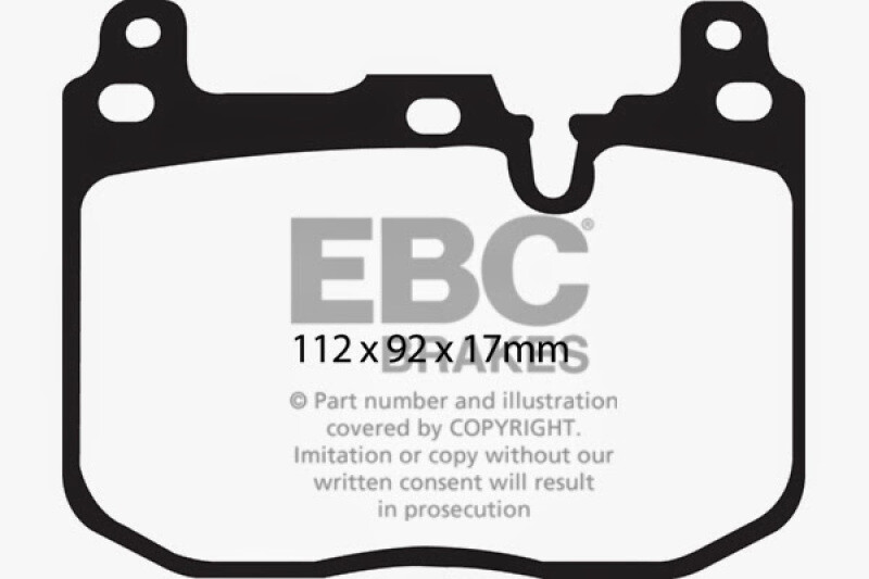 Ebc For 14+ BMW I8 1.5 Turbo/Electric Yellowstuff Front Brake Pads