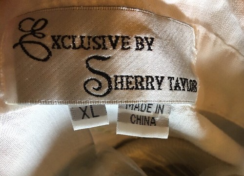 Exclusive By Sherry Taylor 100% REMIE white Sleeveless Size XL Blouse - Picture 5 of 11