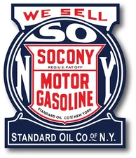 SOCONY STANDARD GASOLINE DECAL OIL CAN GAS PUMP LUBSTER HIGH GLOSS OUTDOOR