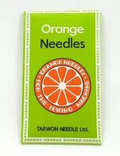 1 PK BROTHER, PFAFF SEWING MACHINE NEEDLES ORANGE 15X1 #12
