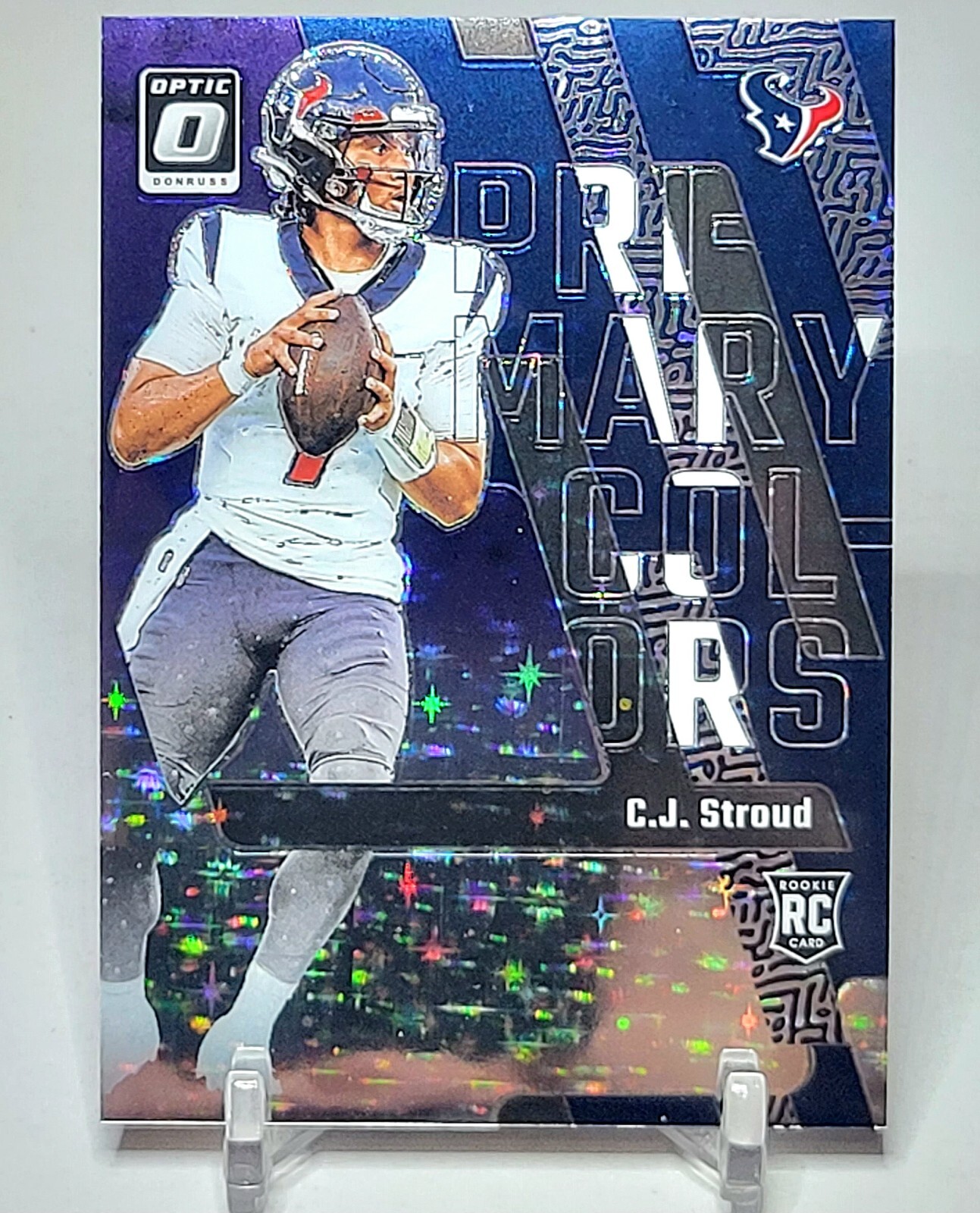 2023 Donruss Optic Rookie CJ Stroud #5 Primary Colors PURPLE STARS Prizm 1/25 Rc