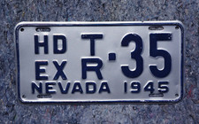 1945 NEVADA License Plate # 35