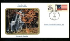 Commemorative Cover America the Beautiful Scott #1348 Moss Glen Falls Vermont