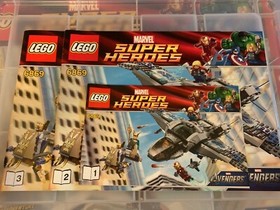 LEGO Marvel Super Heroes Quinjet Aerial Battle (6869) Excellent Condition