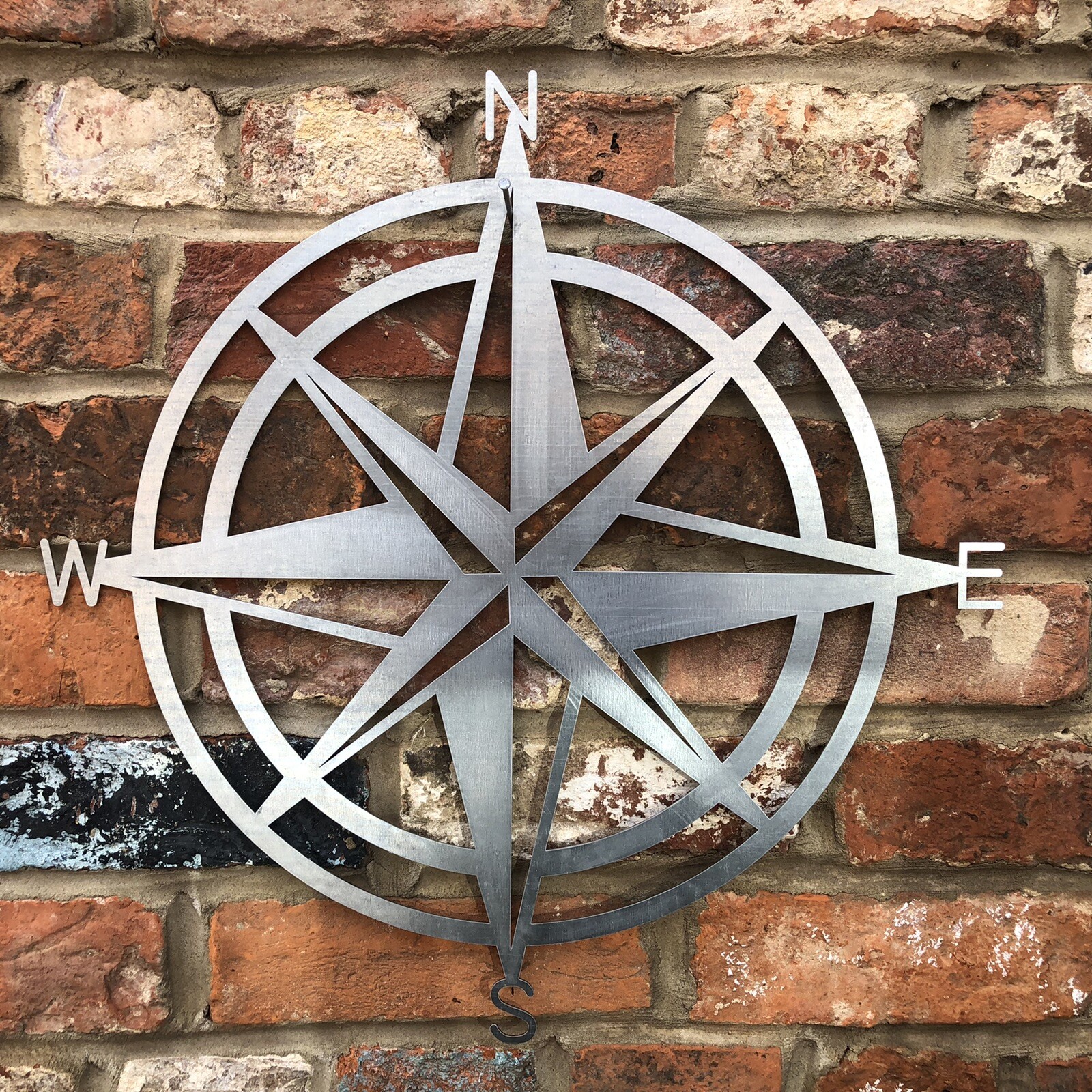 Compass Decoration , Galvanized Steel , Home & Garden , Fast Delivery & UK Made