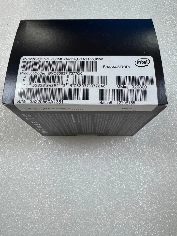 New in box Intel Core i7-3770K i7 3770K 3.5GHz LGA1155 4Core 8M 5 GT/s CPU - Image 4 of 4