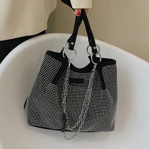 Bucket Bag Damen Schultertasche Trendy Achseltasche Handtasche Geldbeutel Bolsa - Bild 17 von 19