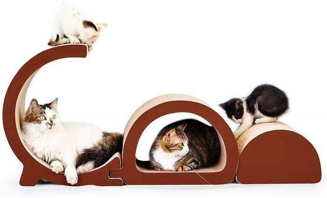 cardboard cat scratcher bed