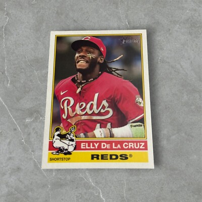 2025 Topps Heritage - #263 Elly De La Cruz - REDS (5)