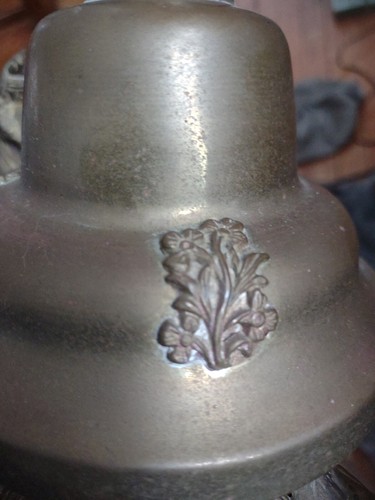 Antique Art Nouveau Brass Jeweled Table Lamp Morocco India Lion Engraved WOW! - Picture 17 of 23