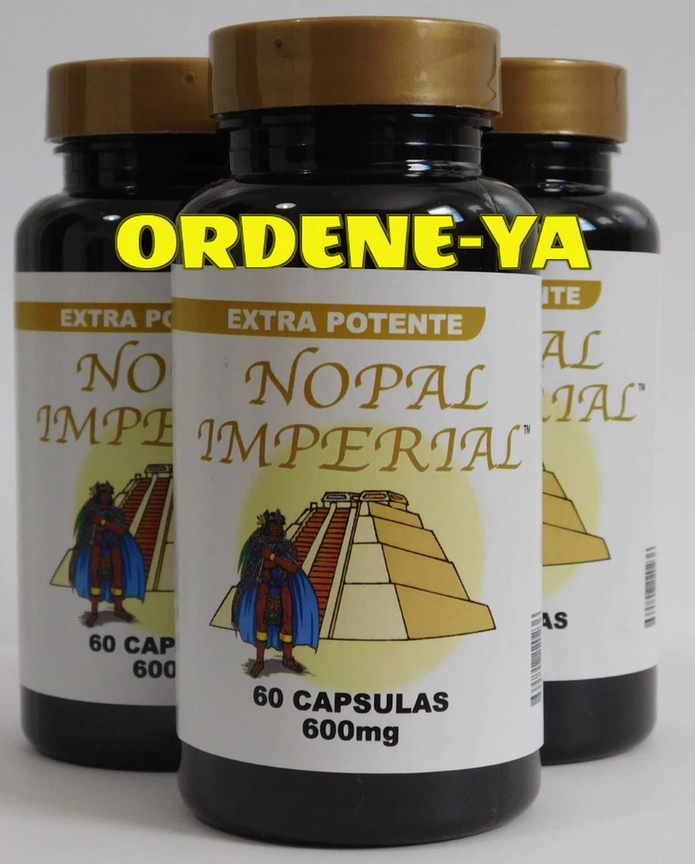 NOPAL IMPERIAL 600 mg 180 CAP 100% ORIGINAL Foto 2 de 4