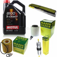 MANN-FILTER Inspektionspaket Motul 5L 5W-30 f...