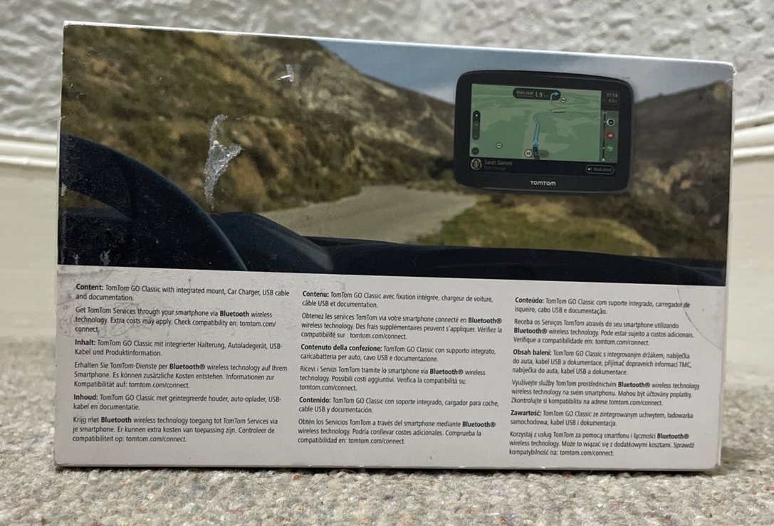 TomTom GO Classic 5" GPS Sat Nav UK, ROI & Full Europe Black B+