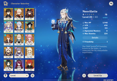 GENSHIN account, previous whale when it came to new characters. Quit the game!