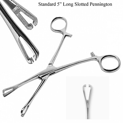 Mini Slotted Pennington Forceps Piercing Clamps