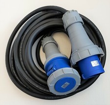 16A 32A 63A  HO7RN-F IP67 Waterproof,  Extension Cable 240v Generator 1m - 40m