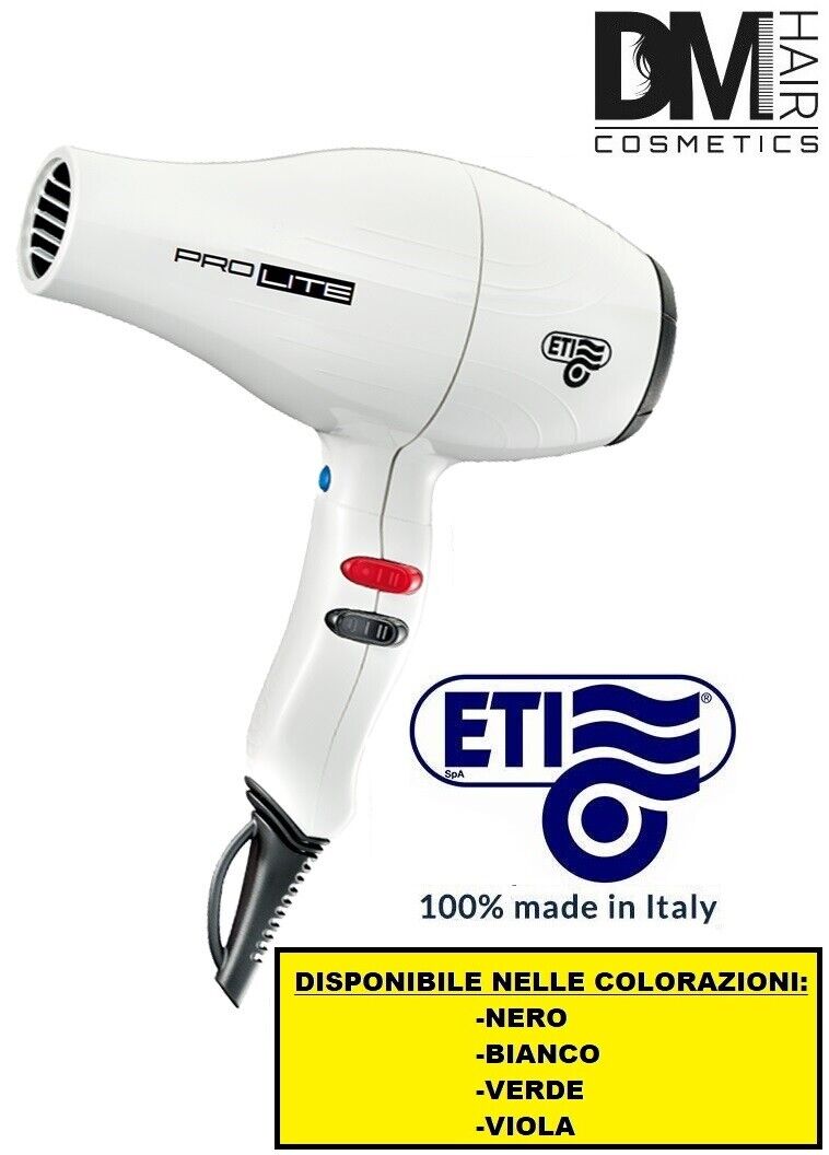 ITALY PHON FONO ASCIUGACAPELLI PRO LITE 2000w 415g MADE IN HAIRDRYER