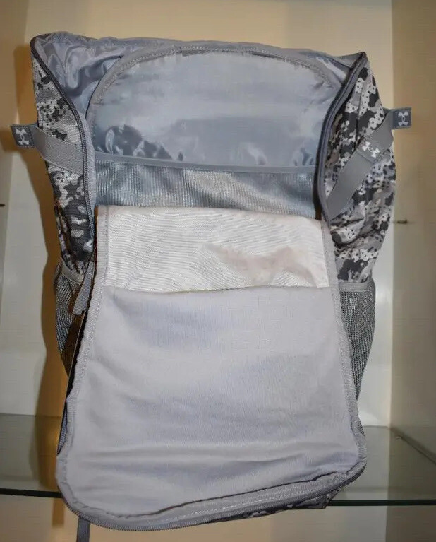 Under Armour Utility Baseball Print Backpack 1369318 036 Gray Camo NWT